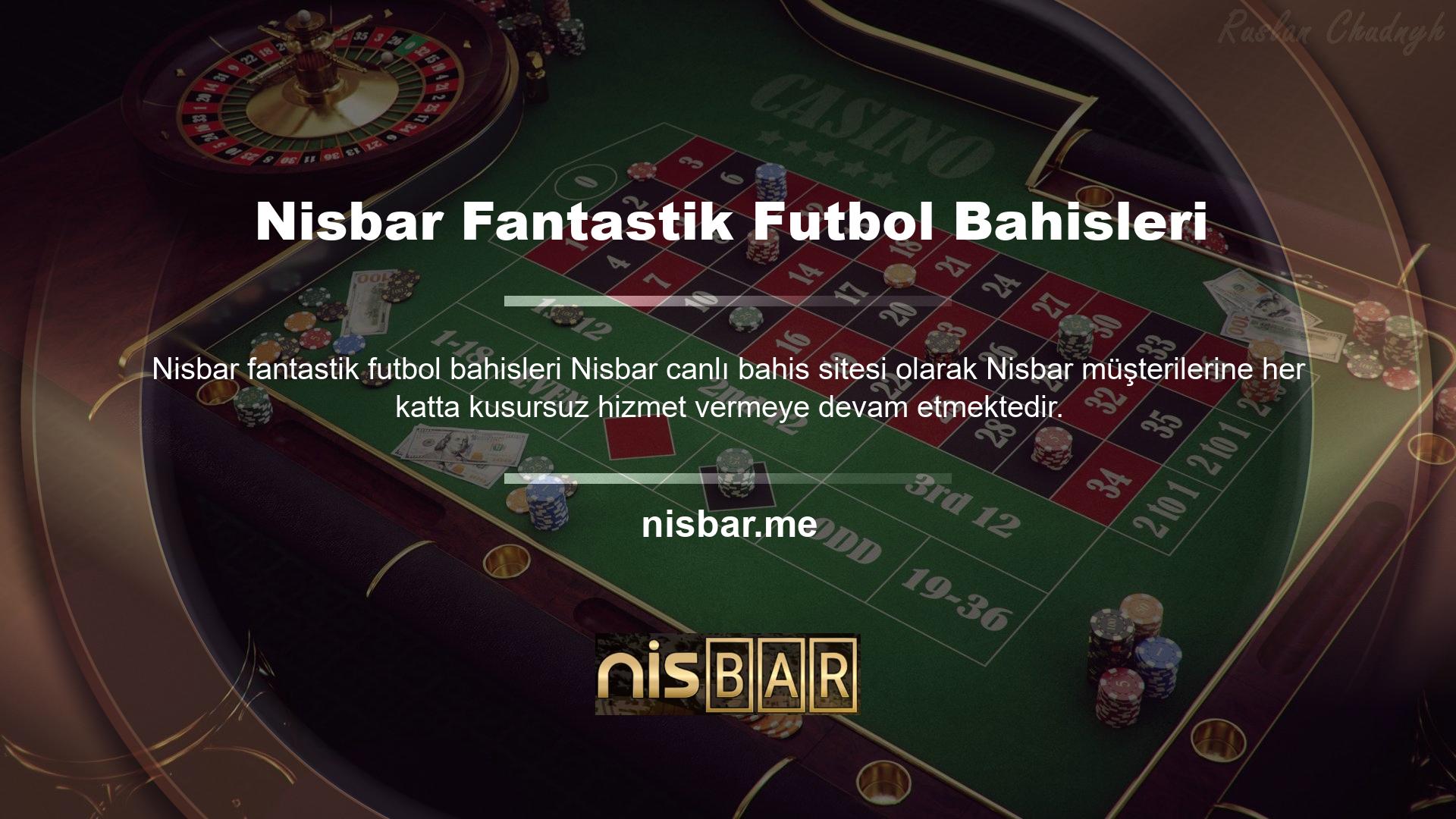 Nisbar Sanal Futbolu, müşterilerin FIFA ve diğer harika oyunlarda futbol bahislerinin heyecanını yaşamalarına olanak tanır