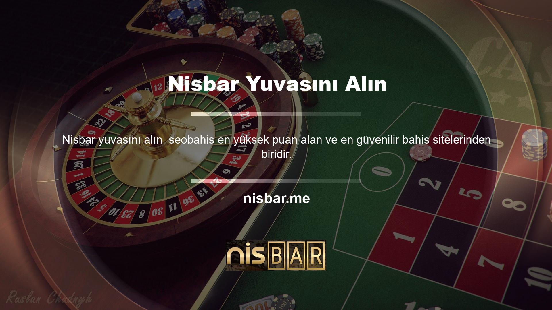 Sonuç olarak Nisbar son derece gelişmiş ödeme yapısıyla sadece sunduğu casino oyunlarından değil, slot makinelerinden de yüksek kazançlar elde etmektedir